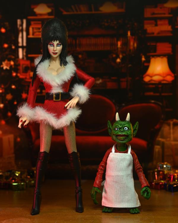 Neca - Elvira, Mistress of the Dark Elvira - Very Scary X-Mas Ver.) Deluxe Clothed