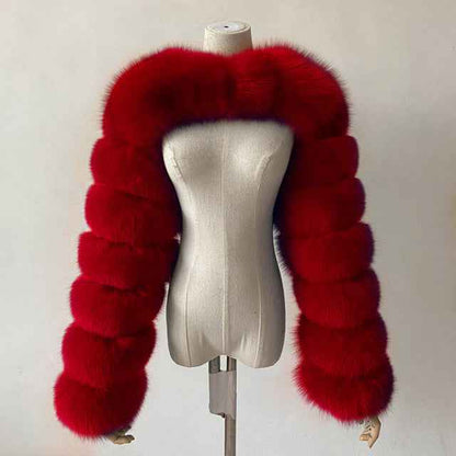 Women's Faux Fur Short Coat – Fashionable Autumn & Winter Jacket