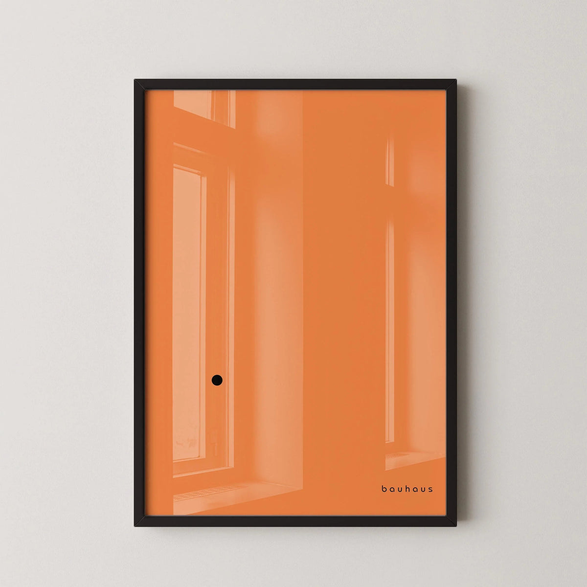 Bauhaus Der Punkt Giclee Print: Mid-Century Modern Art, Orange & Black