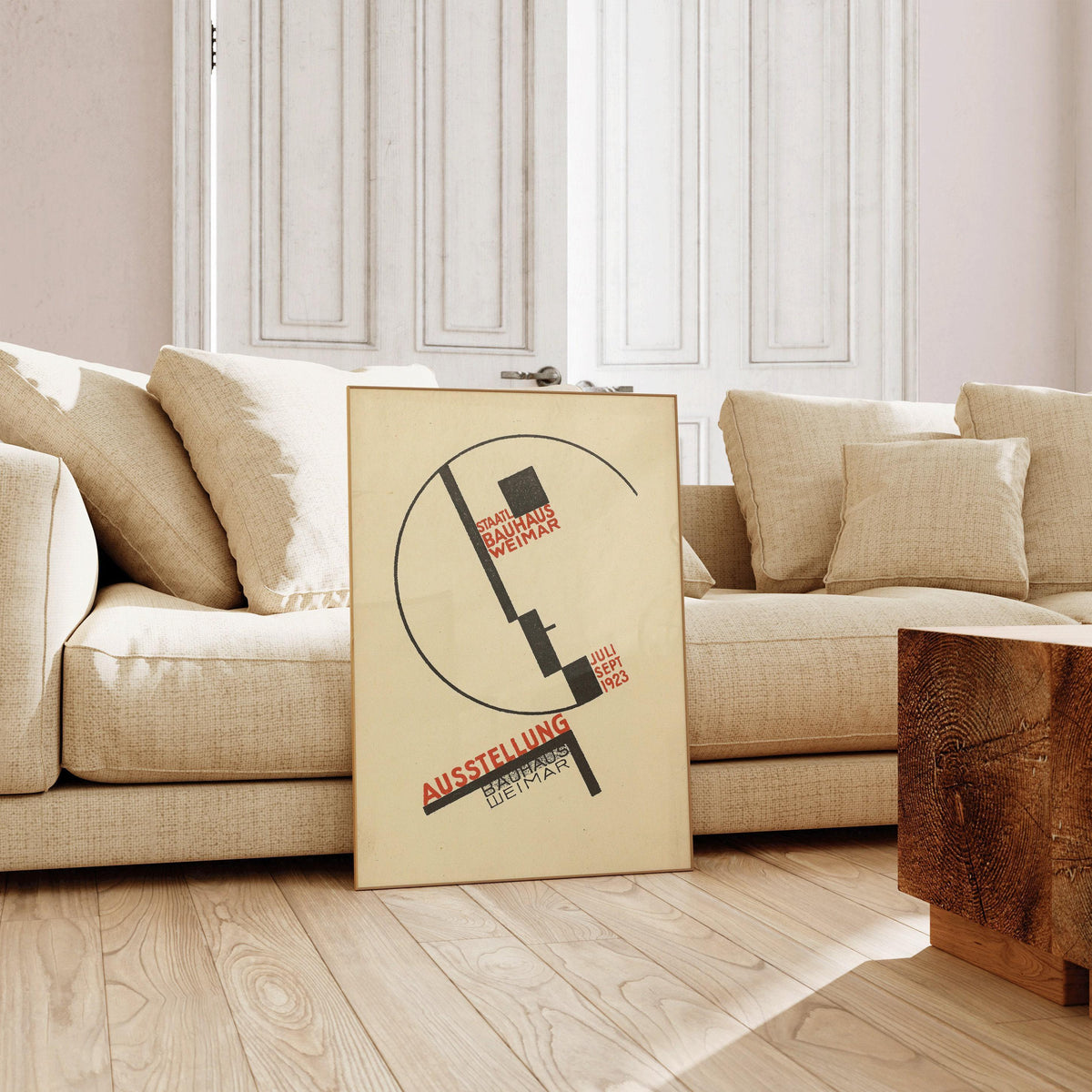 Bauhaus Exhibition Poster: Vintage Mid-Century Modern Art Print