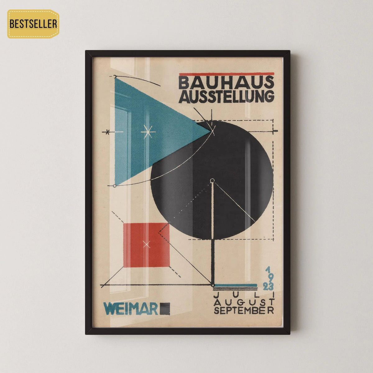 Impression Giclée Exposition Bauhaus : Art Moderne Mid-Century