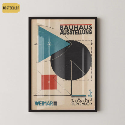 Impression Giclée Exposition Bauhaus : Art Moderne Mid-Century