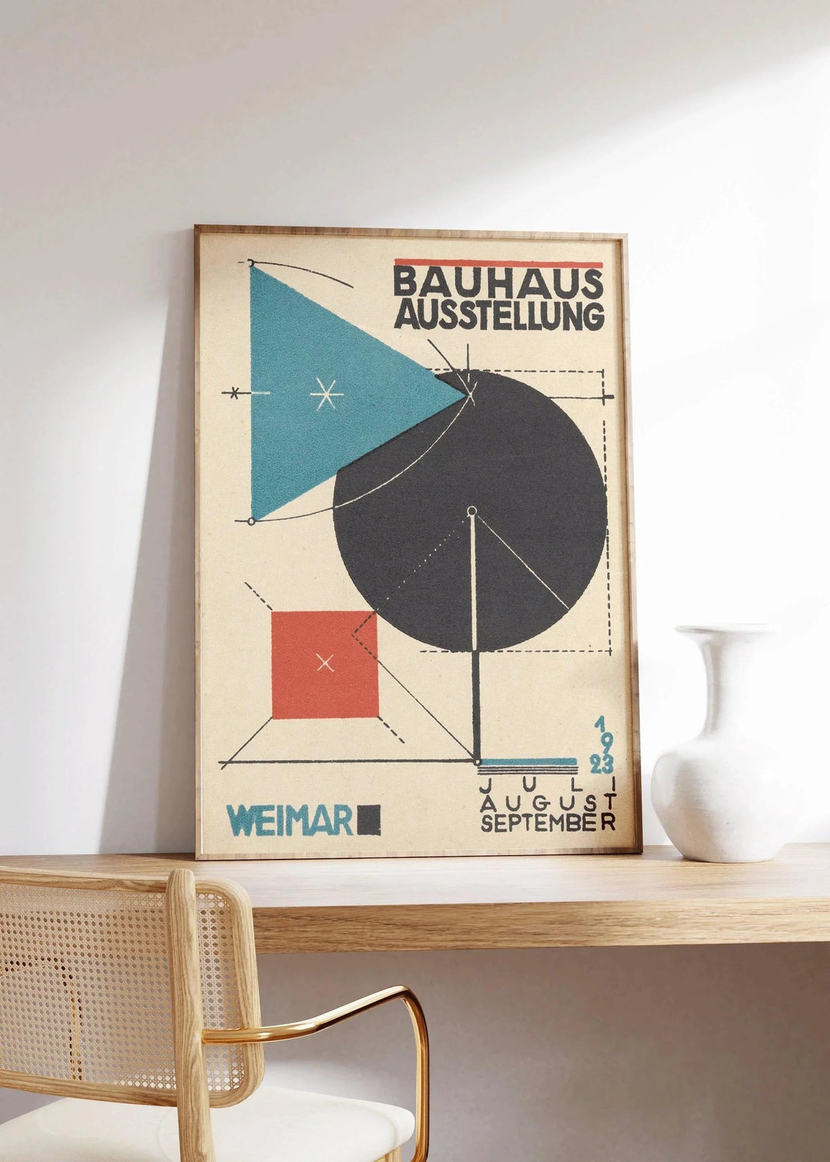 Impression Giclée Exposition Bauhaus : Art Moderne Mid-Century