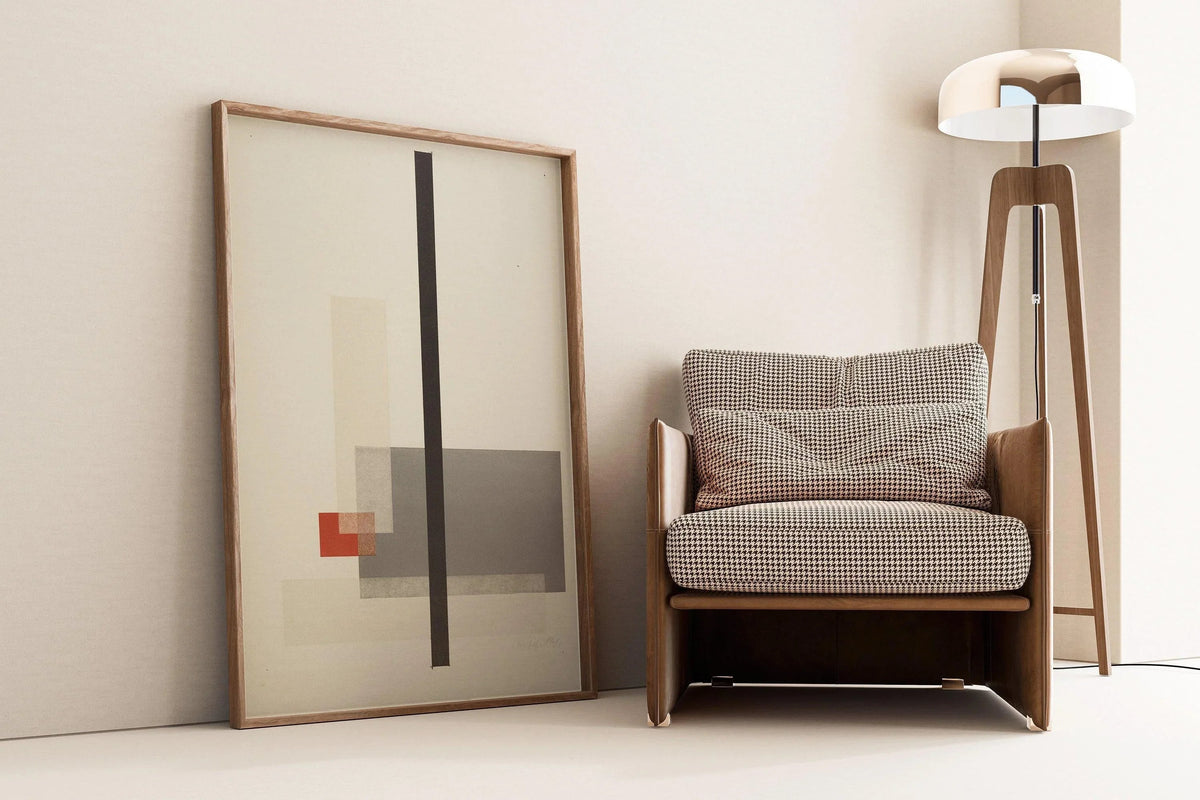 Bauhaus Art Print: L√°szl√≥ Moholy-Nagy Red Grey Giclee Print