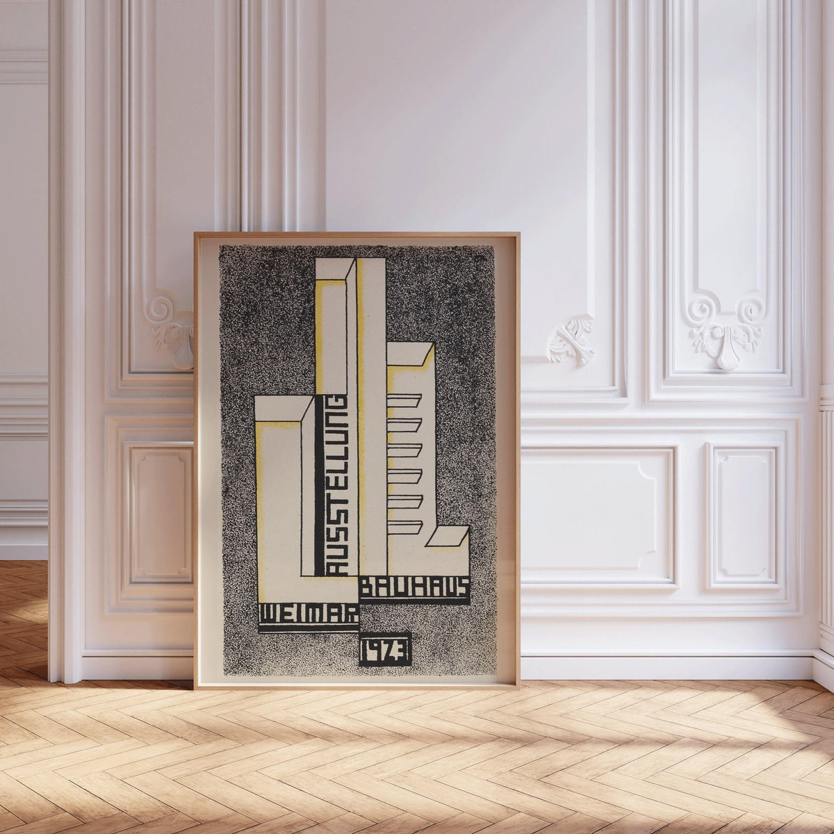 Bauhaus Weimar Ausstellung 1923 Poster PRINT | Vintage Neutral Mid-Century Modern Art Poster (available handframed)