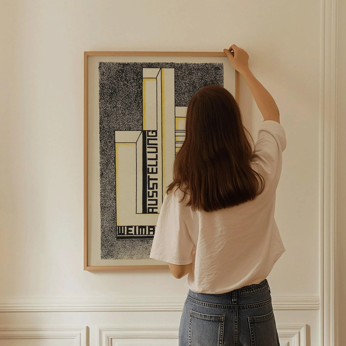 Bauhaus Weimar Ausstellung 1923 Poster PRINT | Vintage Neutral Mid-Century Modern Art Poster (available handframed)