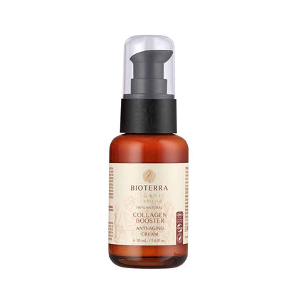 Crème visage anti-âge Bioterra au collagène biologique – 50 ml | Lisse et raffermit la peau