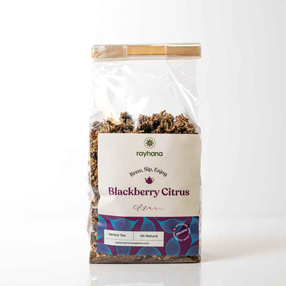 Tisane Mûre-Agrumes – Rayhana Organics – Fleurs de Fruits Séchées