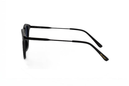 Boléro Maven — Matte Black Square Keyhole Sunglasses