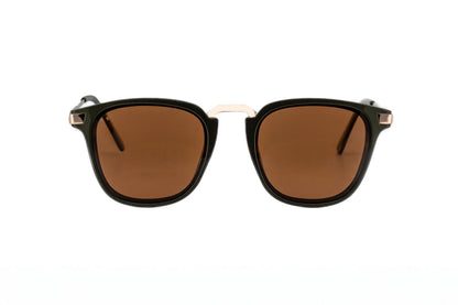 Boléro Maven — Matte Black Square Keyhole Sunglasses