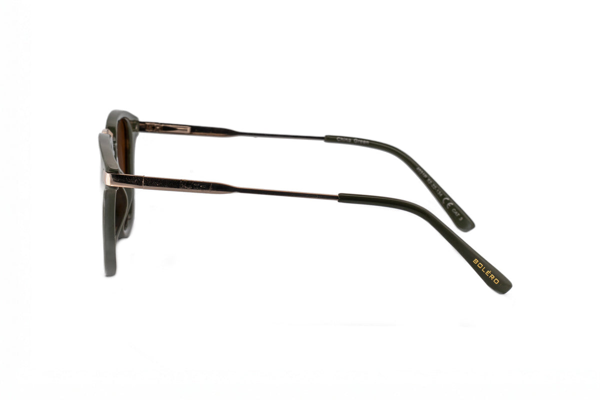 Boléro Maven — Matte Black Square Keyhole Sunglasses