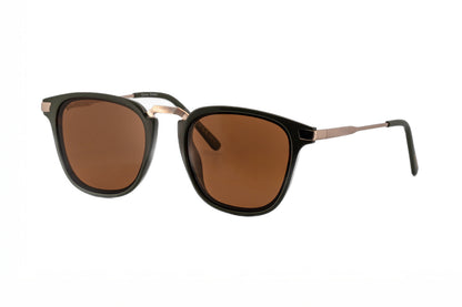 Boléro Maven — Matte Black Square Keyhole Sunglasses