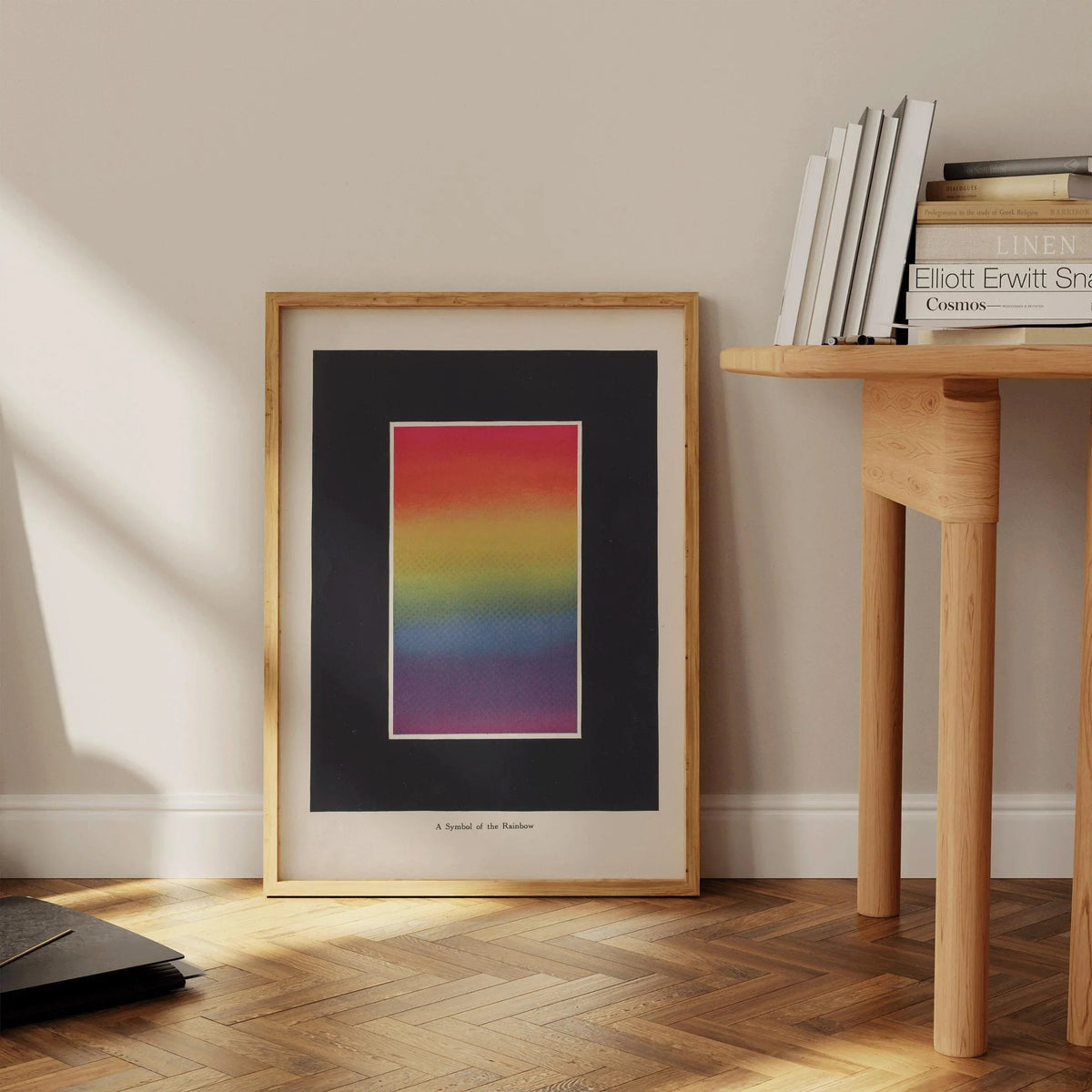 Impression d'art vintage Symbole Arc-en-ciel - Bonnie E. Snow (Encadrée ou non encadrée)