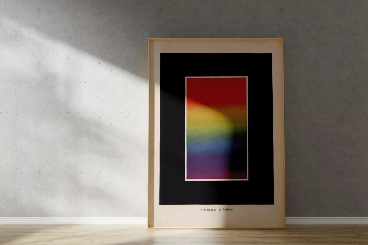 Impression d'art vintage Symbole Arc-en-ciel - Bonnie E. Snow (Encadrée ou non encadrée)