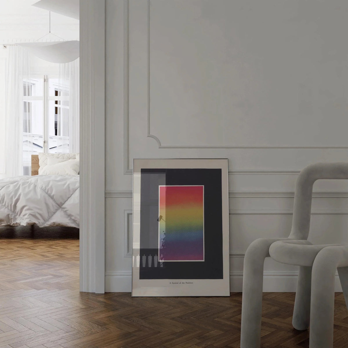 Impression d'art vintage Symbole Arc-en-ciel - Bonnie E. Snow (Encadrée ou non encadrée)