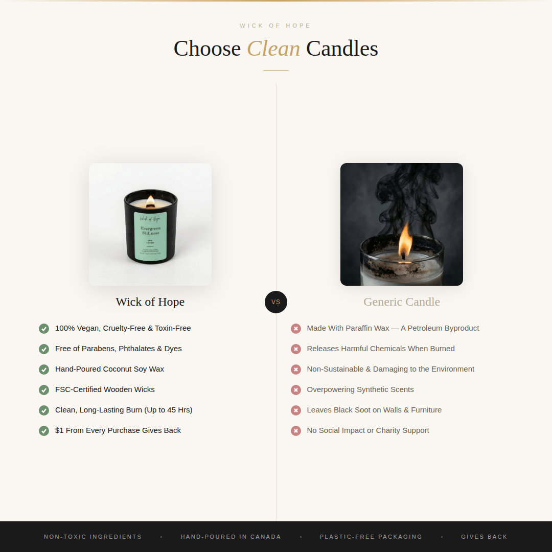 Bougie Sérénité Luxe | Bois Fumé + Cachemire