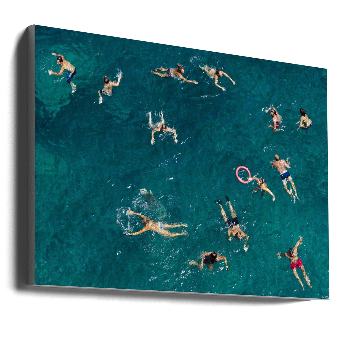 Wall art Blue water swim