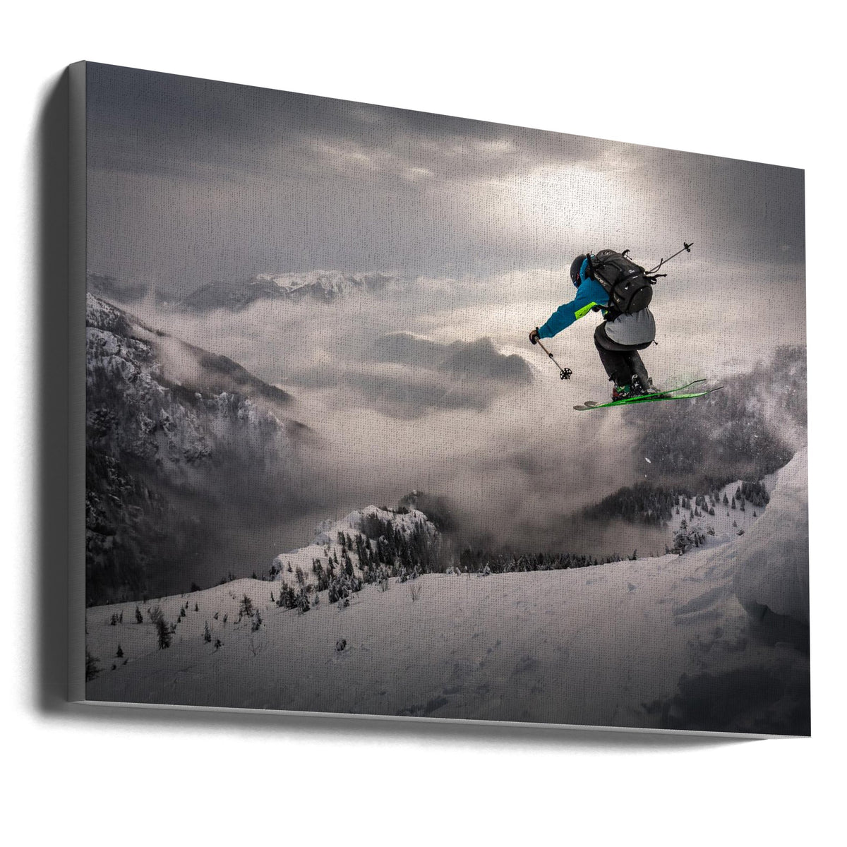 Wall art Backcountry skiing
