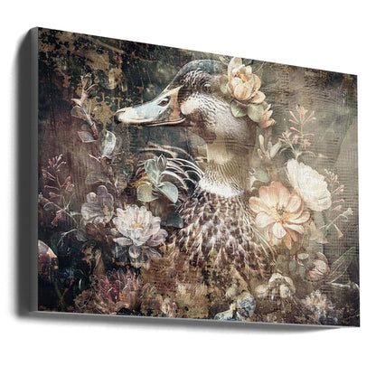 Art mural Canard Animal Illustration vintage Wallart 06