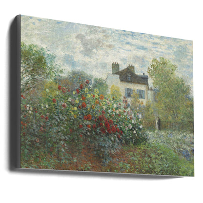 The Artist's Garden In Argenteuil, a Corner of the Garden With Dahlias (1873)