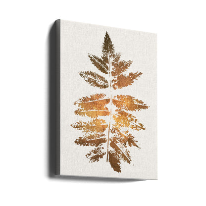 Wall art Oak Leaf Print (gold)