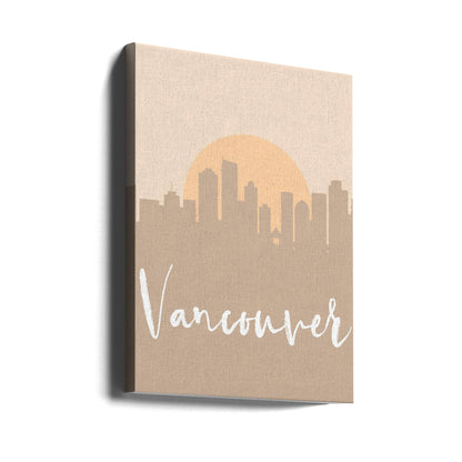 Wall art Skyline Earth Tone 2 90