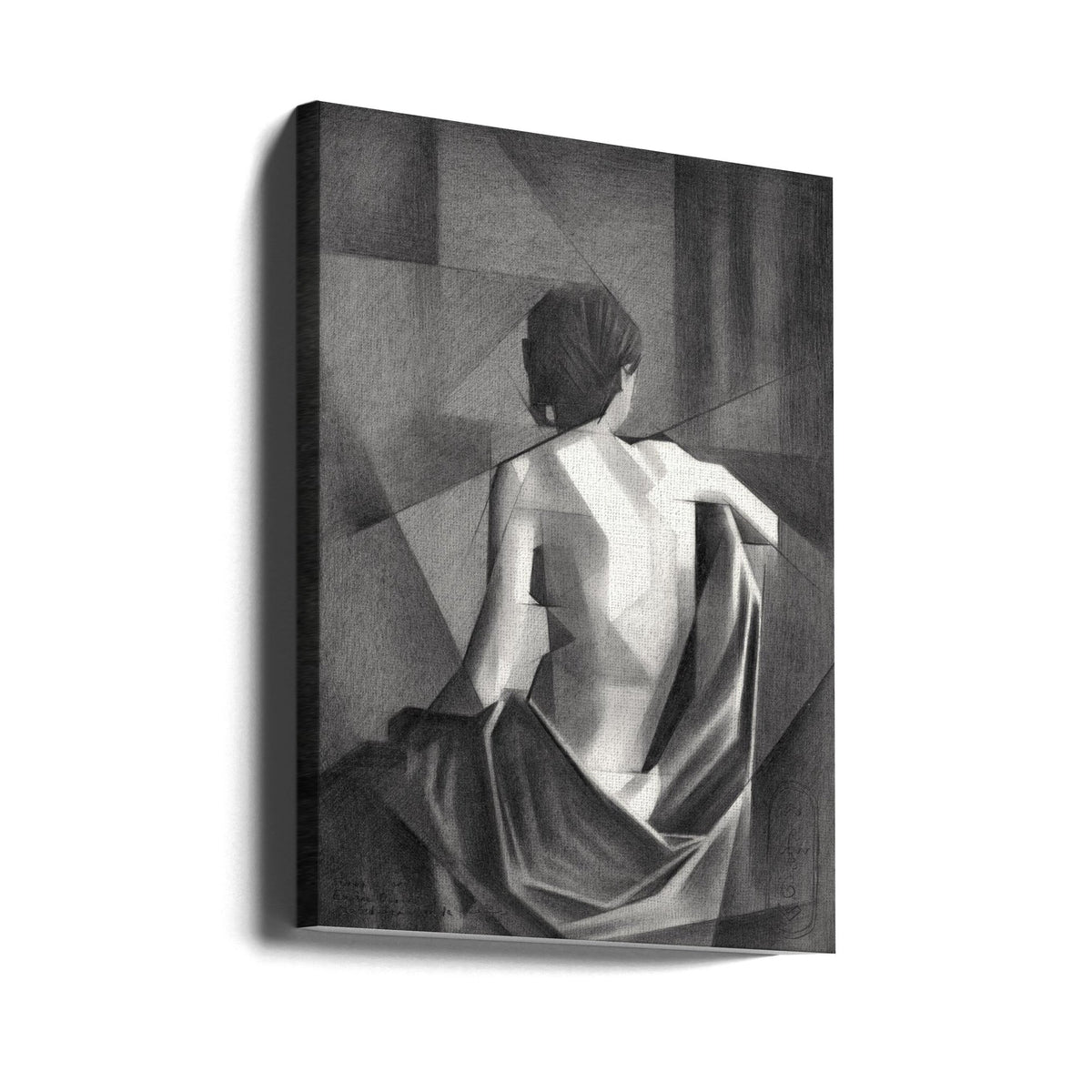 Wall art Study After Eugène Durieu & #039;s Seated Female Nude - 20-08-21