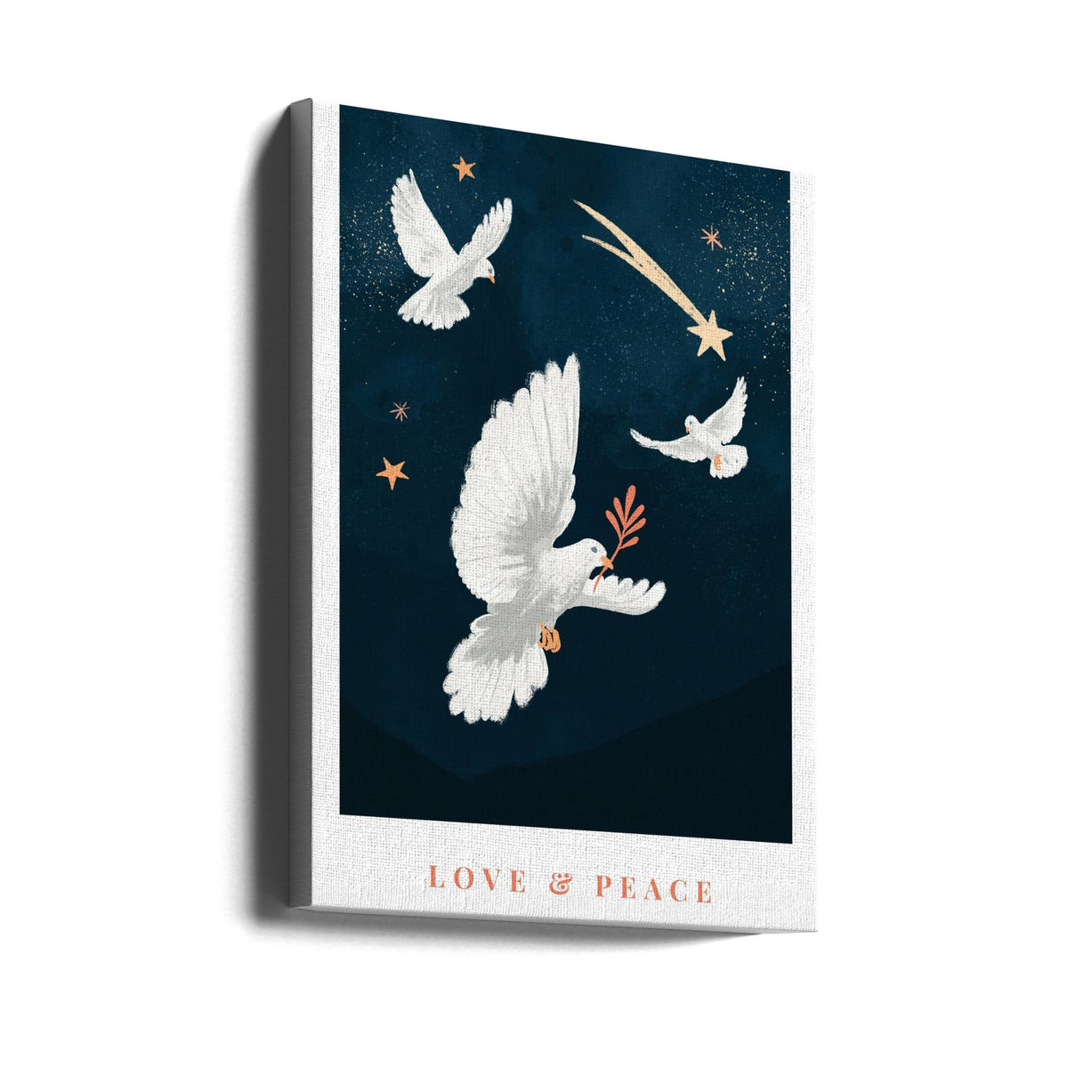 Wall art Love & Peace Canvas Print