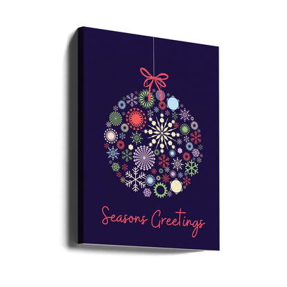 Wall art Snowflake ornament Canvas Print