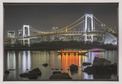 Tokyo Rainbow Bridge | Evening Skyline Canvas Wall Art