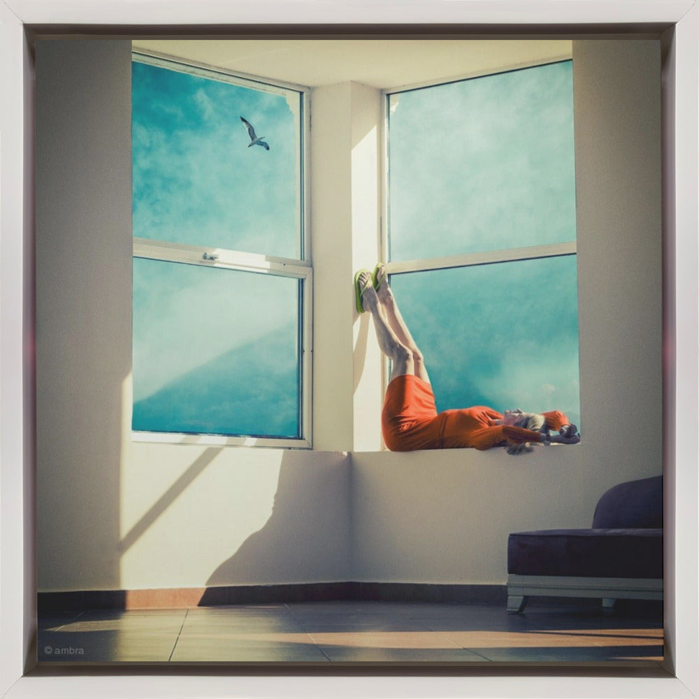 Wall art room with a view