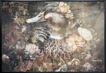 Art mural Canard Animal Illustration vintage Wallart 06
