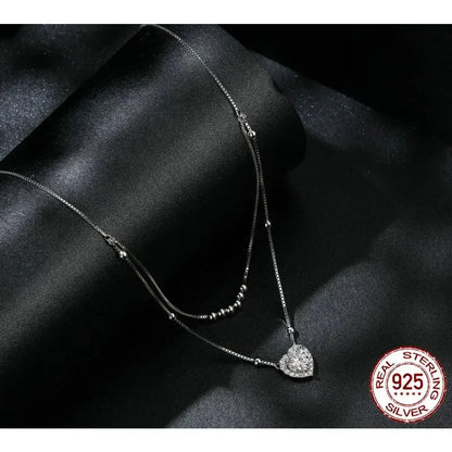 Capturez son cœur avec un éclat éblouissant : Collier Cœur en Moissanite 1 carat
