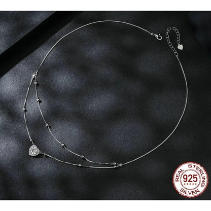 Capturez son cœur avec un éclat éblouissant : Collier Cœur en Moissanite 1 carat