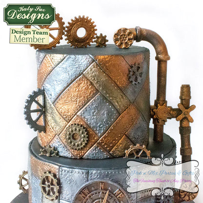 Distressed Cogs Silicone Mould