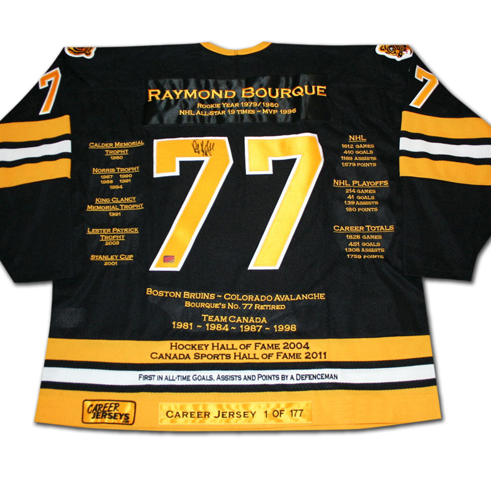 Raymond Bourque Boston Bruins Career Jersey #1 of 177