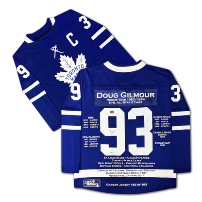 Doug Gilmour Toronto Maple Leafs Career Jersey /193