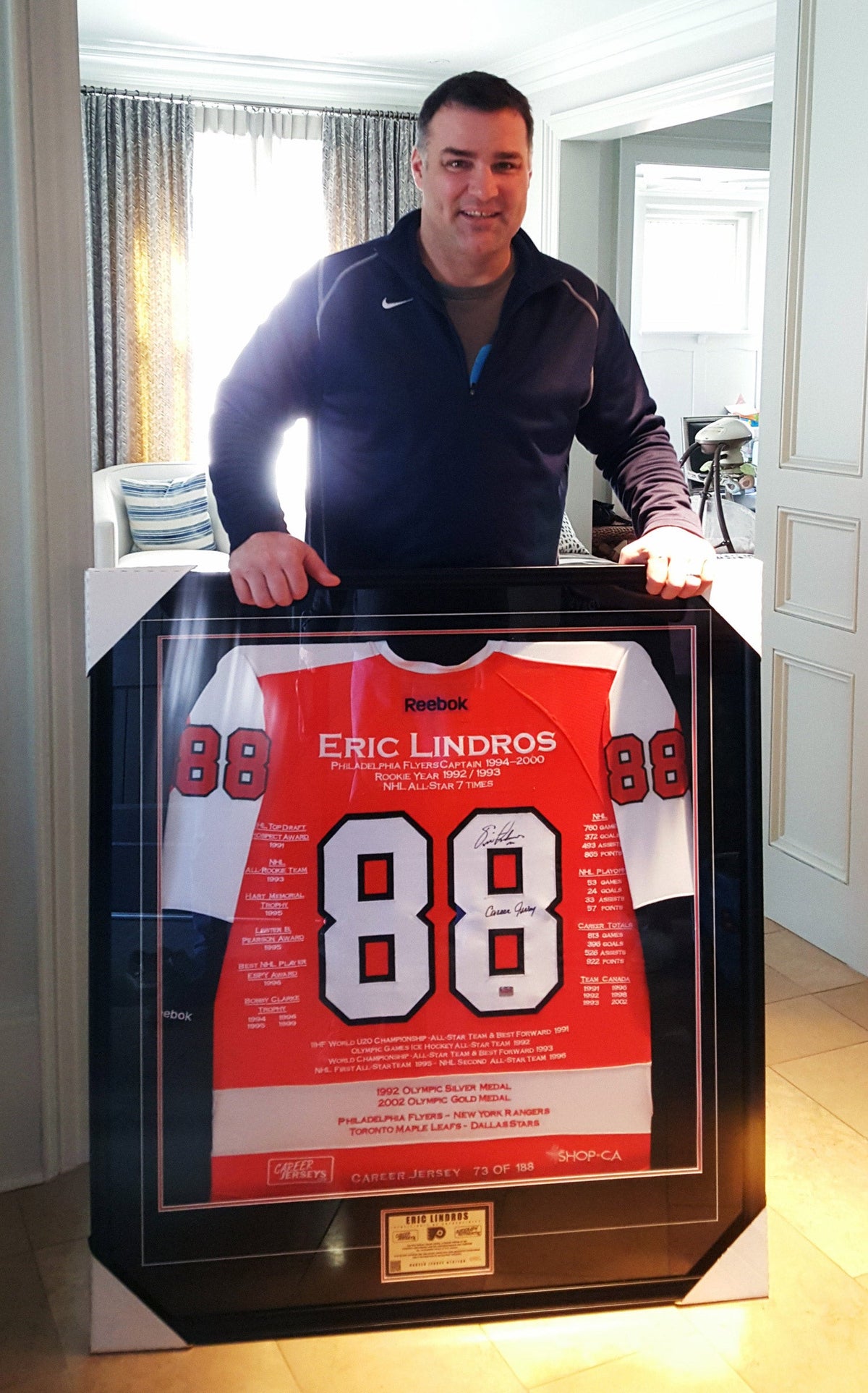 Eric Lindros Philadelphia Flyers Career Jersey /188