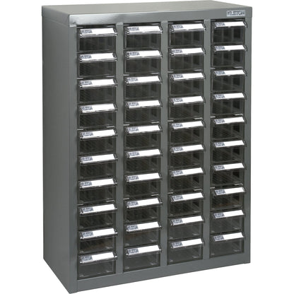 Meuble à tiroirs KPC-600, acier galvanisé, 40 tiroirs, 46,5 cm x 22 cm x 64,3 cm, gris