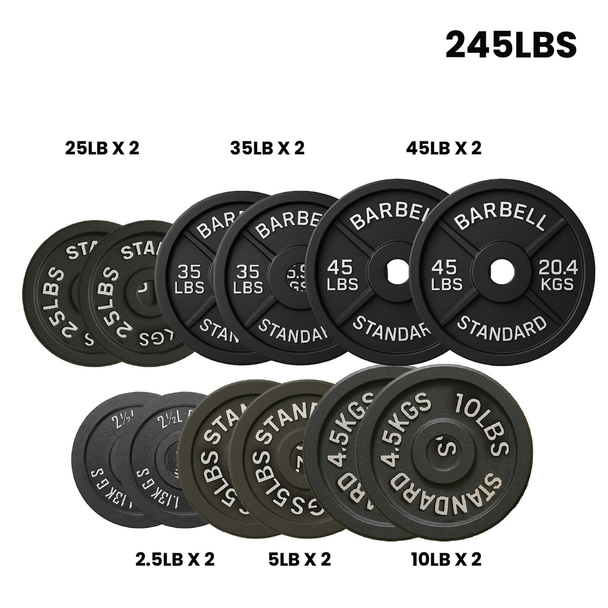 Lots de plaques de poids HAJEX