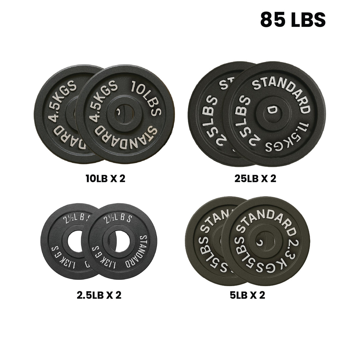 Lots de plaques de poids HAJEX