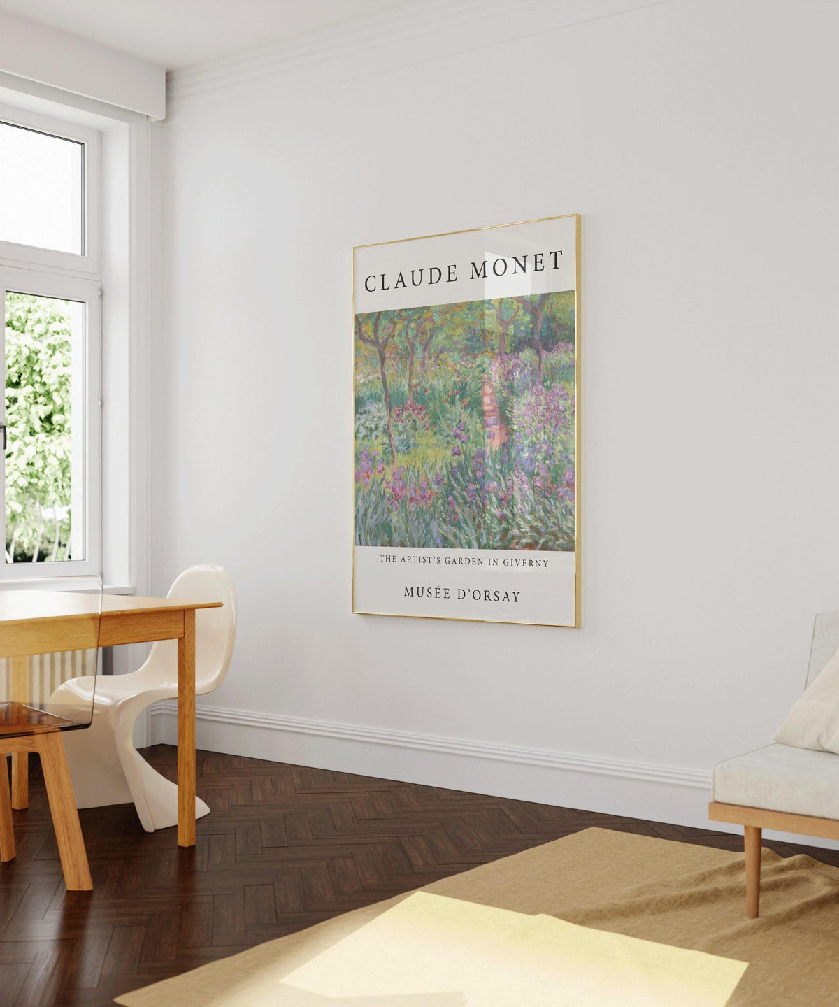Claude Monet - Le Jardin de l'artiste à Giverny | Célèbre reproduction artistique (disponible encadrée à la main ou non encadrée)