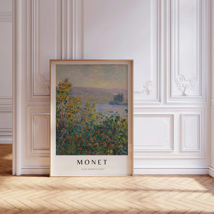 Impression sur giclée Monet Jardins Fleuris : Art impressionniste de qualité musée
