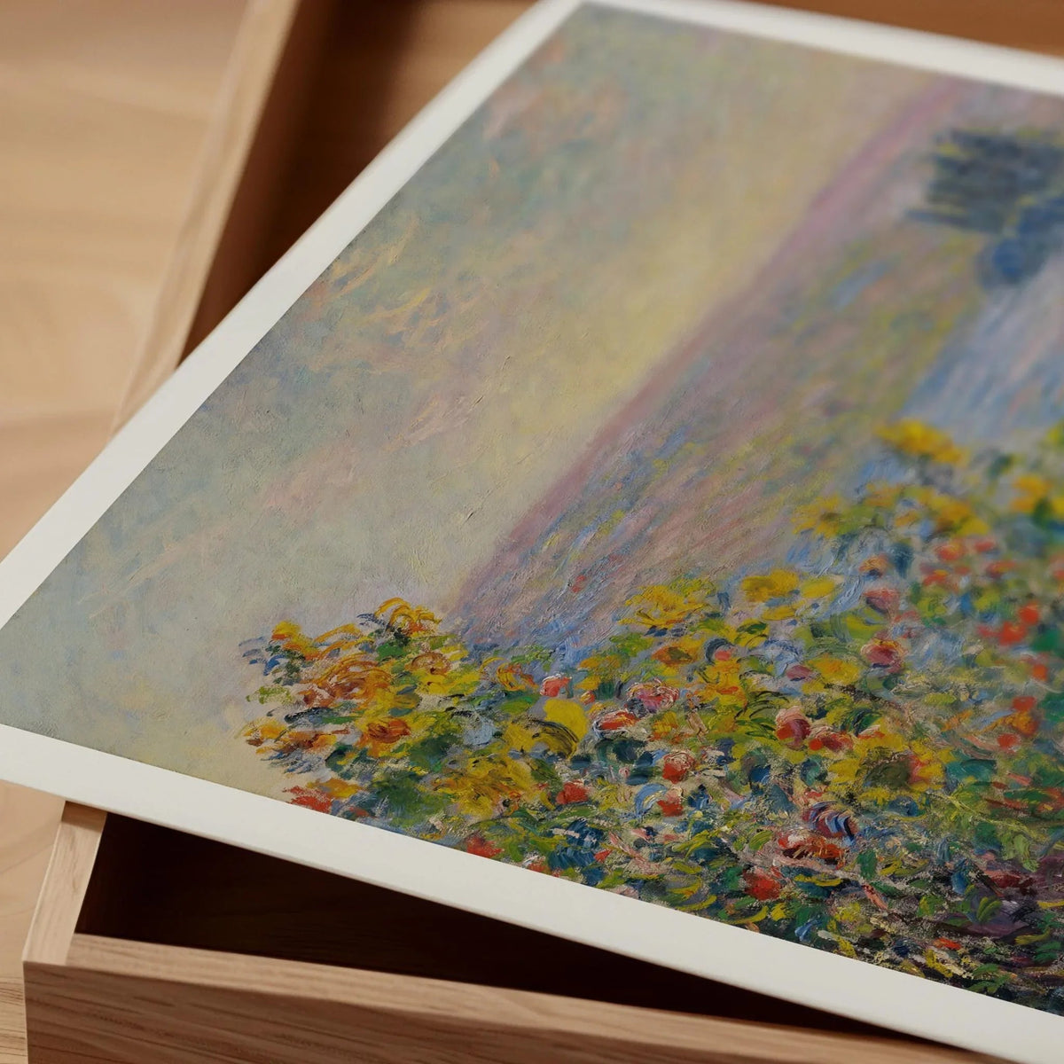 Impression sur giclée Monet Jardins Fleuris : Art impressionniste de qualité musée