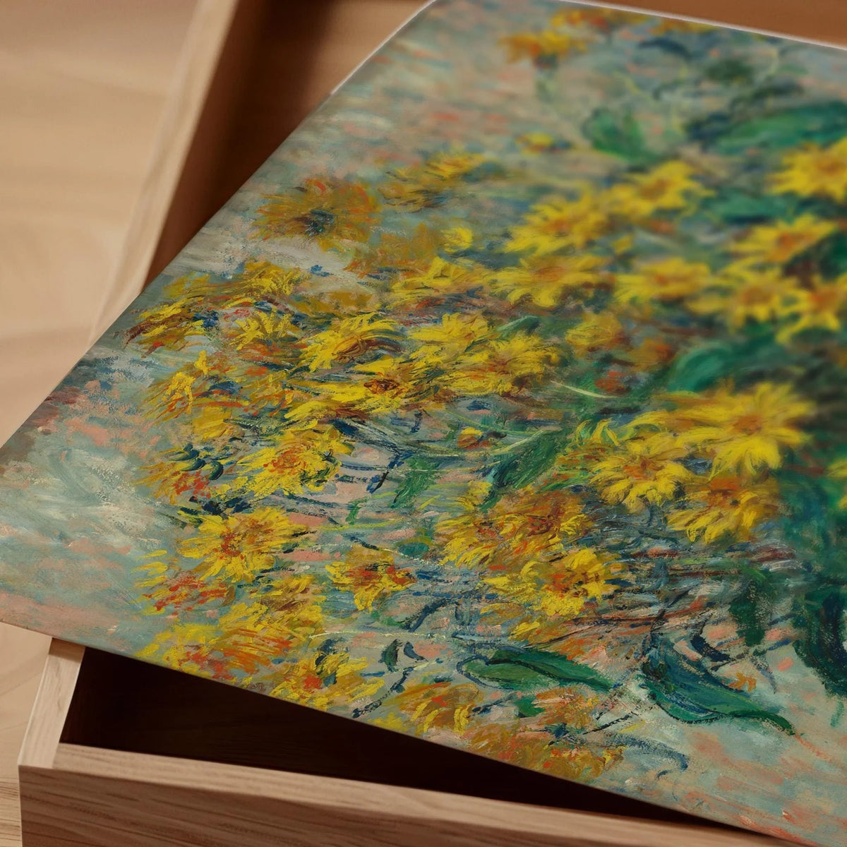 Fleurs de topinambour de Monet : Impression d'art fine Giclée