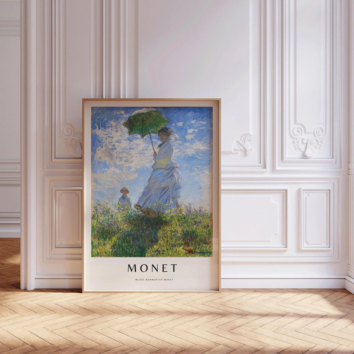 Monet - Madame Monet à l'ombrelle : Impression d'art fine art giclée