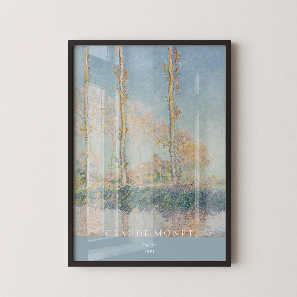 Claude Monet - Les Peupliers | Œuvre d'art célèbre (disponible encadrée à la main ou non encadrée)