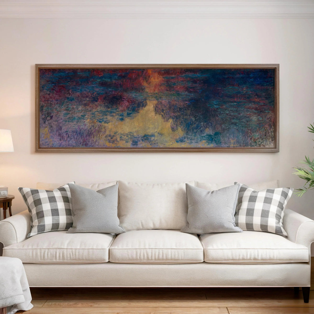 Estampe Giclée « Bassin aux Nymphéas » de Monet : Art impressionniste (Option encadrée)