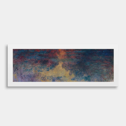 Estampe Giclée « Bassin aux Nymphéas » de Monet : Art impressionniste (Option encadrée)