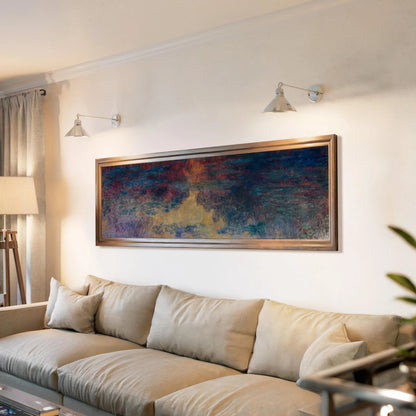 Estampe Giclée « Bassin aux Nymphéas » de Monet : Art impressionniste (Option encadrée)